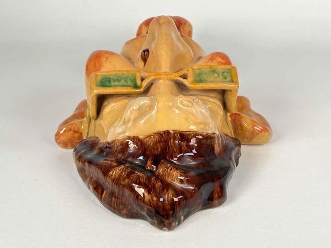 Antique Rafael Bordalo Pinheiro Agiota Money Lender Faience Spittoon Sculpture - 16