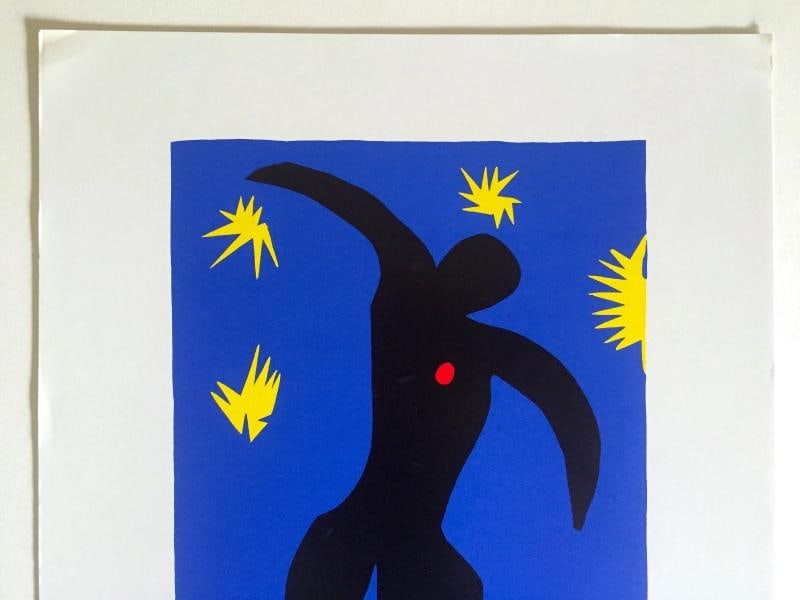 HENRI MATISSE RARE 1991 OFFSET LITHOGRAPH PRINT " ICARE / ICARUS " 1947 JAZZ - 3