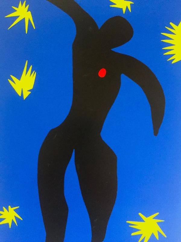 HENRI MATISSE RARE 1991 OFFSET LITHOGRAPH PRINT " ICARE / ICARUS " 1947 JAZZ - 5