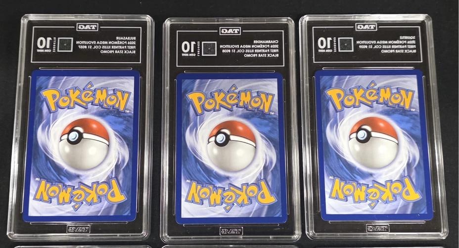 3x First Partner Illustration Promo Set Charmander Bulbasaur Squirtle TAG 10 PSA - 2