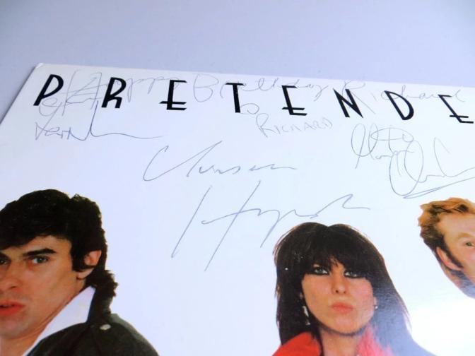 THE PRETENDERS: Chrissie Hynde, Martin Chambers, James Scott, and Pete Farndon Signed Album Cover... - 2