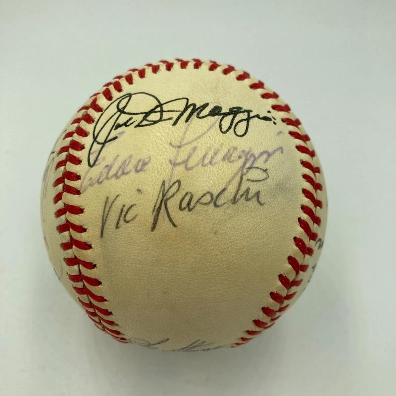 Ted Williams & Joe Dimaggio Hall Of Fame Multi Signed Baseball JSA COA - 2