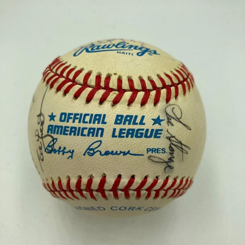 Ted Williams & Joe Dimaggio Hall Of Fame Multi Signed Baseball JSA COA - 7