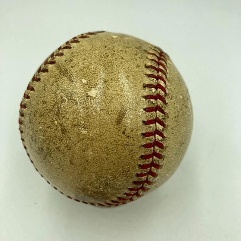 1936 Joe Dimaggio Rookie Signed Game Used Baseball With Joe Mccarthy JSA COA - 5
