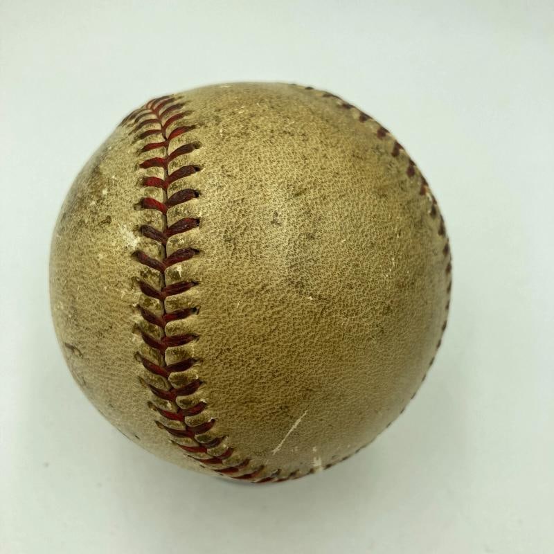 1936 Joe Dimaggio Rookie Signed Game Used Baseball With Joe Mccarthy JSA COA - 6