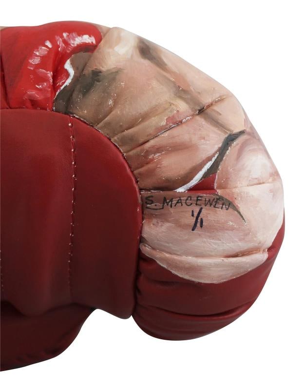 Mike Tyson Signed Hand Painted LE 1/1 By MacEwen Everlast Boxing Glove Fanatics - 5