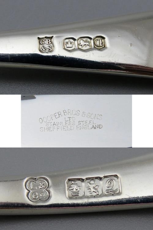 Fine English Sterling Silver 90pc Queen Anne Rat Tail Flatware Set Serves 12 - 9
