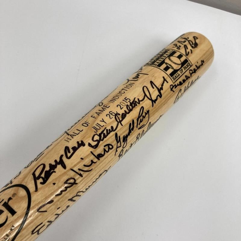 2015 Hall Of Fame Induction Multi Signed Baseball Bat 46 Sigs Sandy Koufax JSA - 3