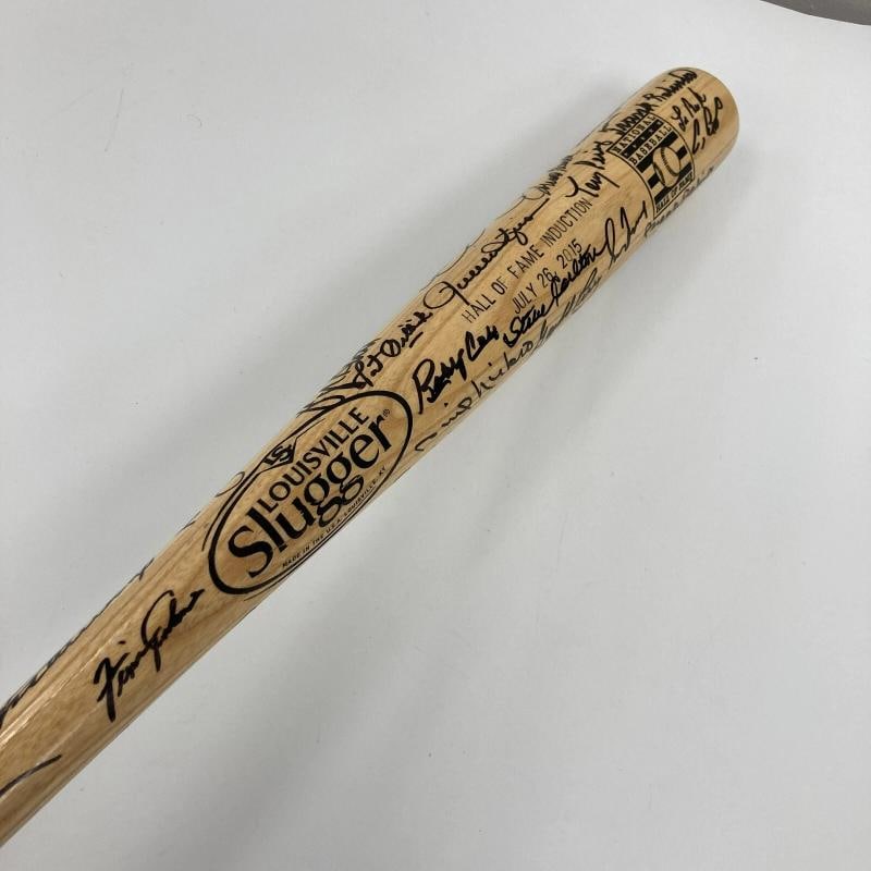 2015 Hall Of Fame Induction Multi Signed Baseball Bat 46 Sigs Sandy Koufax JSA - 9