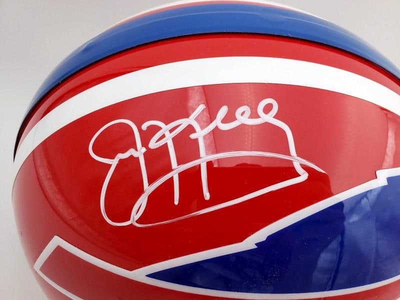 Buffalo Bills Team Greats Autographed Authentic Proline Full Size Red Helmet With 3 Signatures In... - 2