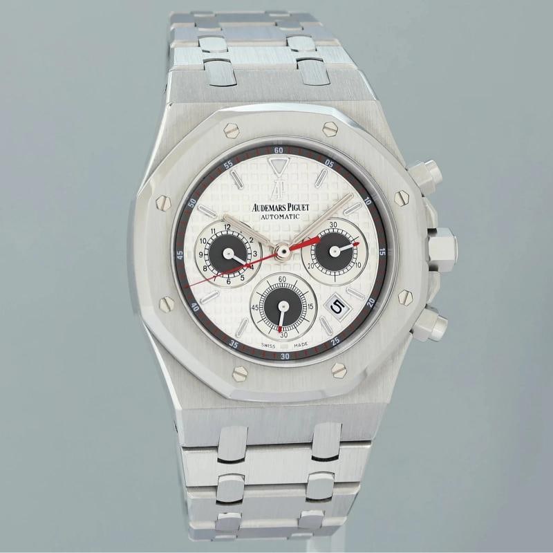 2009 PAPERS MINT Audemars Piguet 26300ST Royal Oak Silver Panda Chrono 39mm - 2