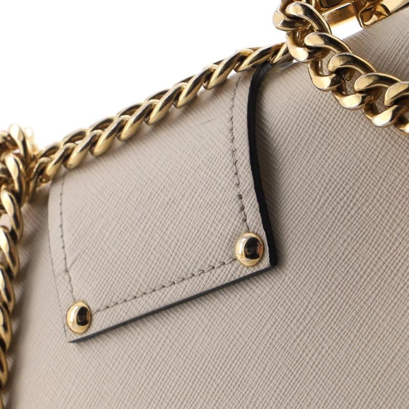 Prada Sidonie Chain Shoulder Bag Saffiano Leather Medium - 7