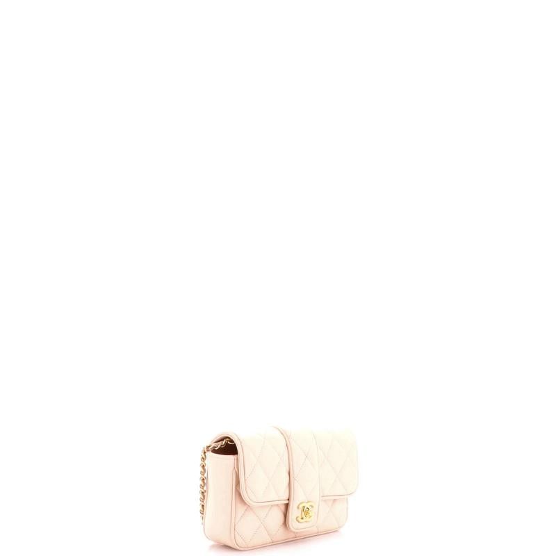 Chanel CC Tab Flap Shoulder Bag Quilted Lambskin Mini - 2