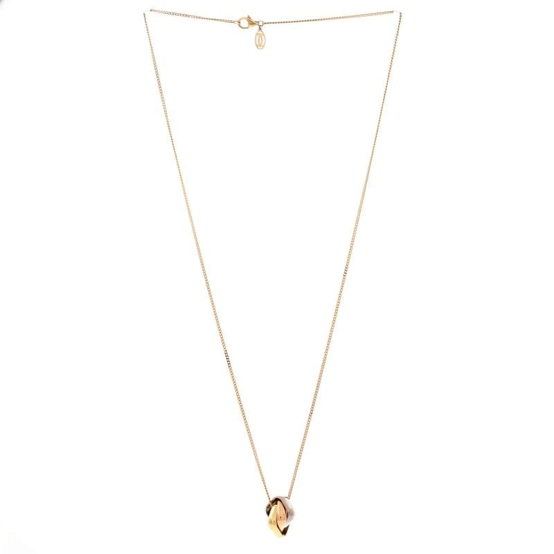 Cartier Trinity Cushion Pendant Necklace 18K Tricolor Gold - 2