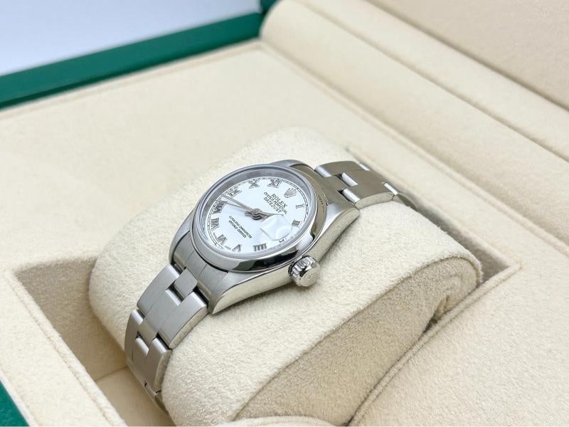 2004 Rolex Ladies Datejust 79160 White Roman Dial Stainless Steel Box Papers - 3