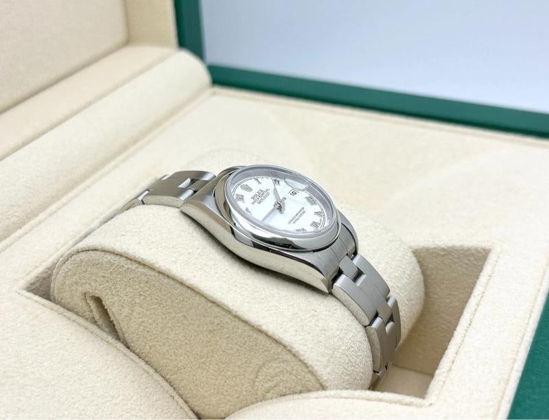 2004 Rolex Ladies Datejust 79160 White Roman Dial Stainless Steel Box Papers - 5