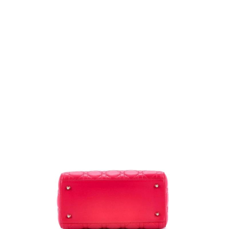 Christian Dior Lady Dior Bag Cannage Quilt Lambskin Medium - 4