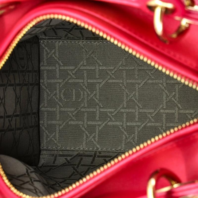 Christian Dior Lady Dior Bag Cannage Quilt Lambskin Medium - 5