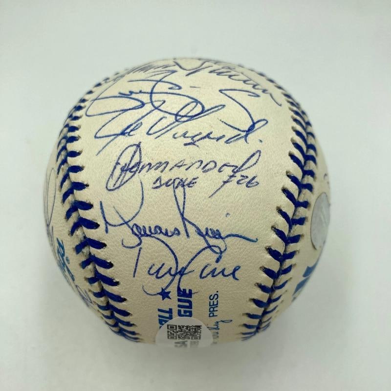 1998 New York Yankees World Series Champs Team Signed Baseball JSA COA - 3