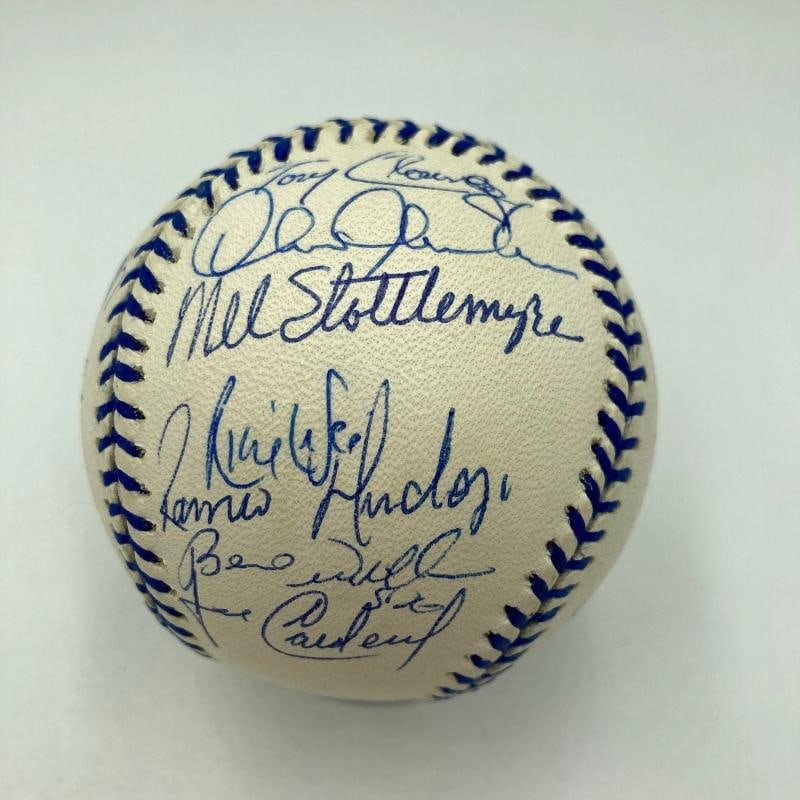 1998 New York Yankees World Series Champs Team Signed Baseball JSA COA - 5