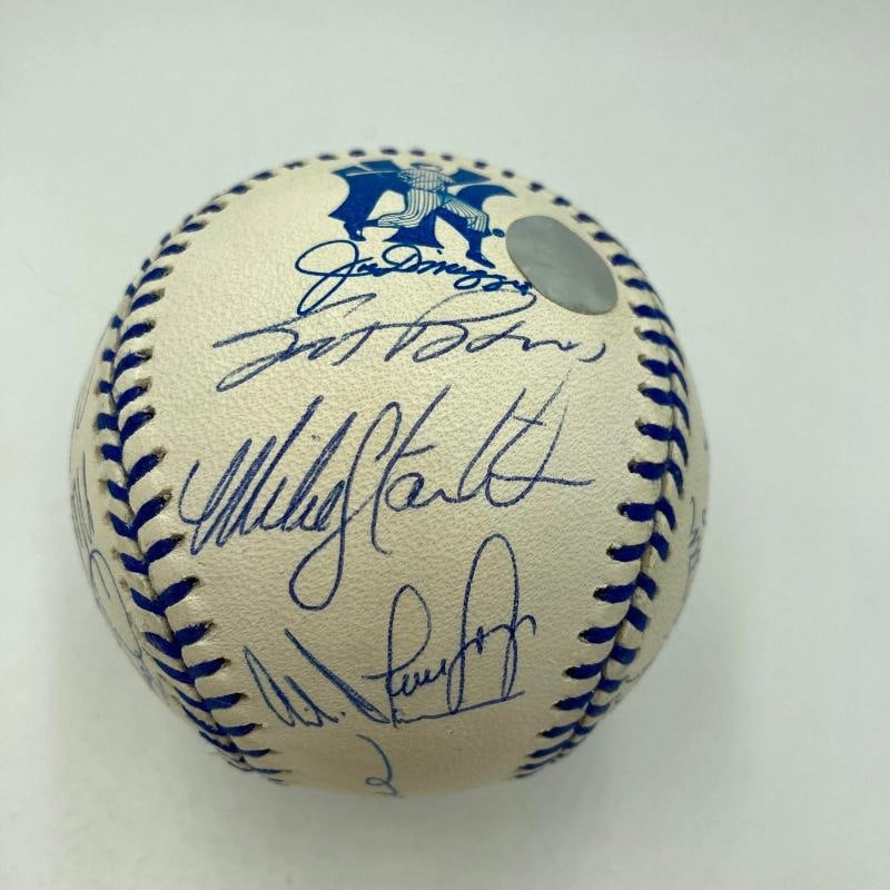 1998 New York Yankees World Series Champs Team Signed Baseball JSA COA - 6