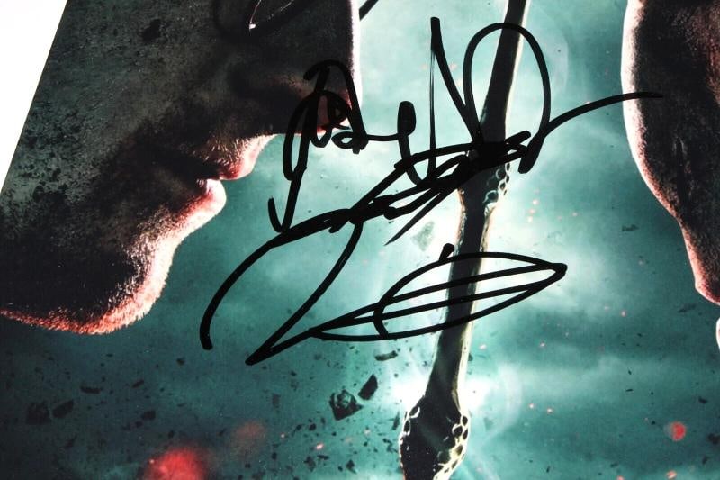 DANIEL RADCLIFFE & RALPH FIENNES SIGNED HARRY POTTER MOVIE POSTER BECKETT COA - 3
