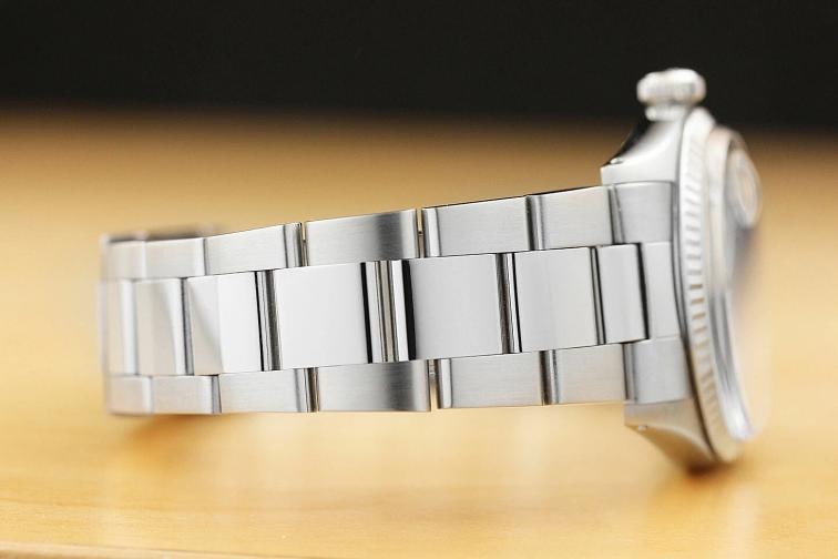 MENS ROLEX DATEJUST WHITE DIAMOND DIAL 18K WHITE GOLD STAINLESS STEEL WATCH - 7