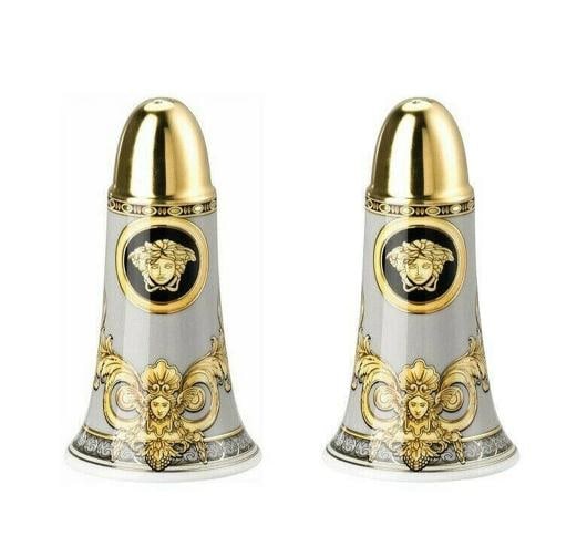 VERSACE BY ROSENTHAL PRESTIGE GALA SALT & PEPPER SHAKER #403639-15036 BRAND NIB: Condition: New: A brand-new, unused, unopened, undamaged item in its original packaging (where packaging is ... Read moreabout the conditionNew: A brand-new, unused, unopened, undamaged item in its