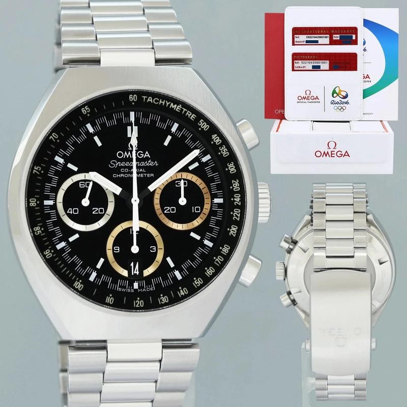PAPERS MINT Omega Speedmaster Mark II Rio 2016 522.10.43.50.01.001 43mm Black Box and Papers: Condition: Pre-owned - Excellent,Brand: Omega,Department: Unisex Adults,Type: Wristwatch,Reference Number: 522.10.43.50.01.001,With Original Box/Packaging: Yes,With Papers: Original,Customized: No,UPC