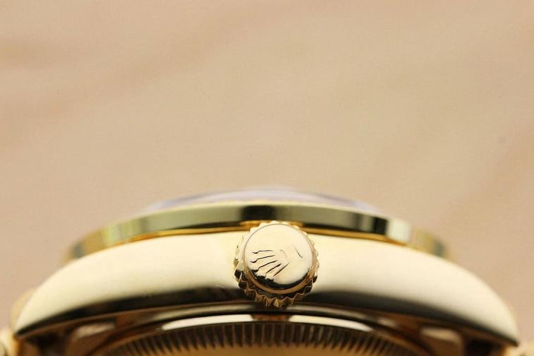 ROLEX LADIES PRESIDENT 69178 SILVER DIAL DIAMOND BEZEL & LUGS 18K GOLD WATCH - 8