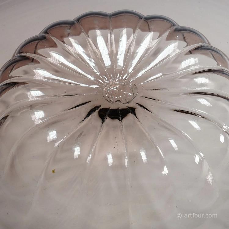 Very Large Vetro Soffiato Glass Dish Vittorio Zecchin for Venini Murano ca 1925 - 7