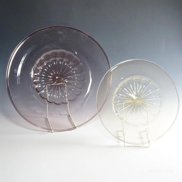 Very Large Vetro Soffiato Glass Dish Vittorio Zecchin for Venini Murano ca 1925 - 9
