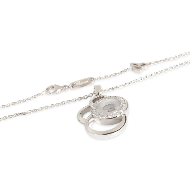 Chopard White Gold Diamond Happy Diamonds Pendant - 4