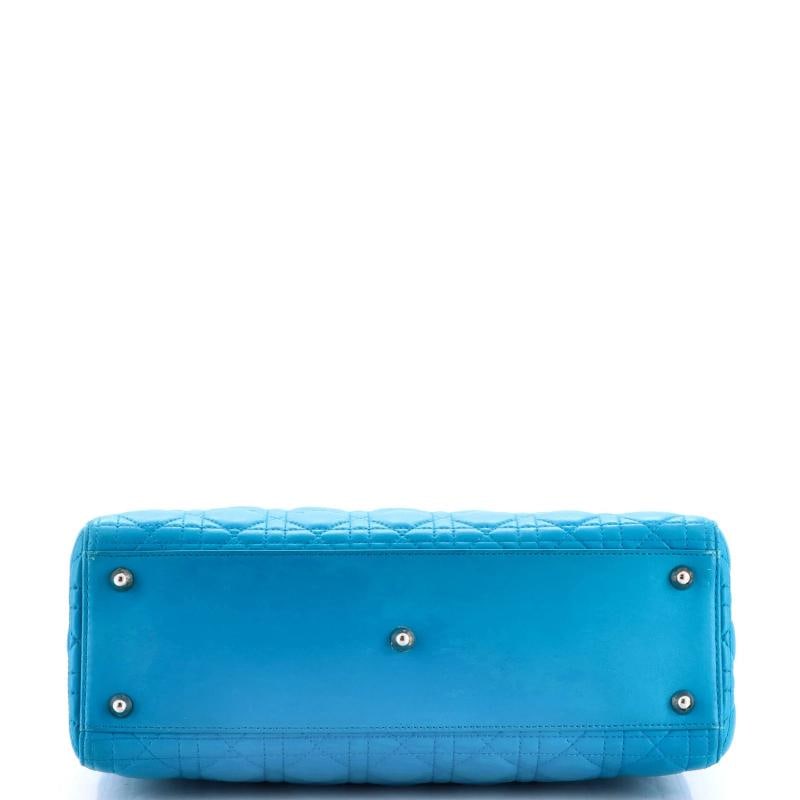 Christian Dior Lady Dior Bag Cannage Quilt Lambskin Large - 4