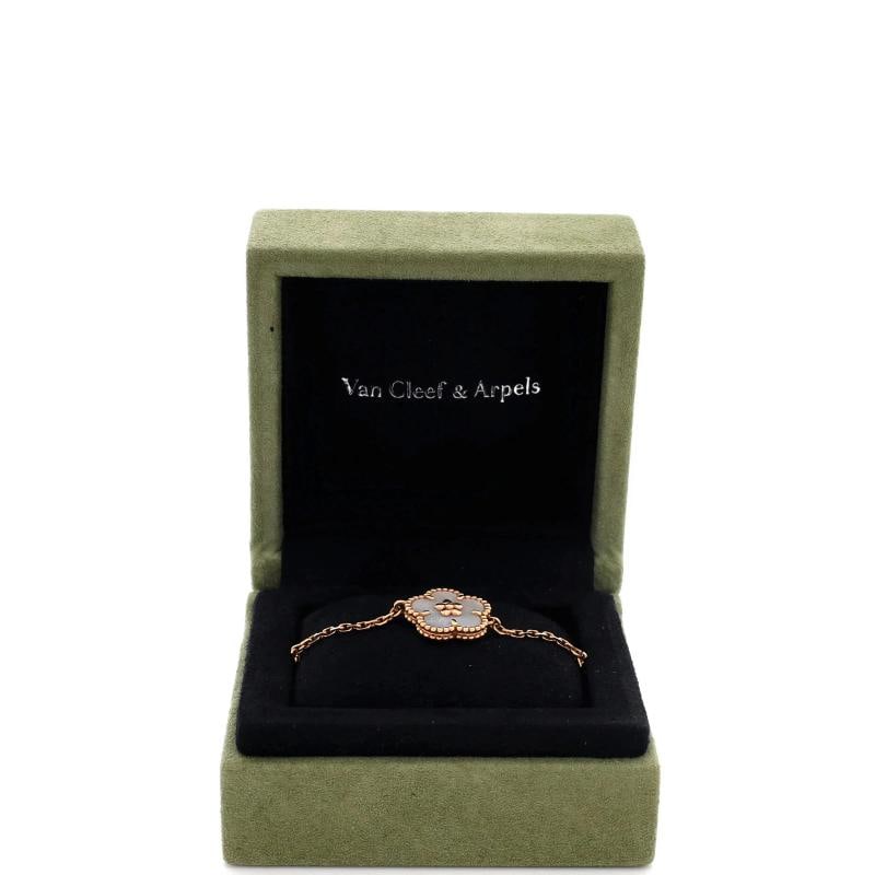 Van Cleef & Arpels Lucky Spring Plum Blossom Bracelet 18K Rose Gold and Mother - 2