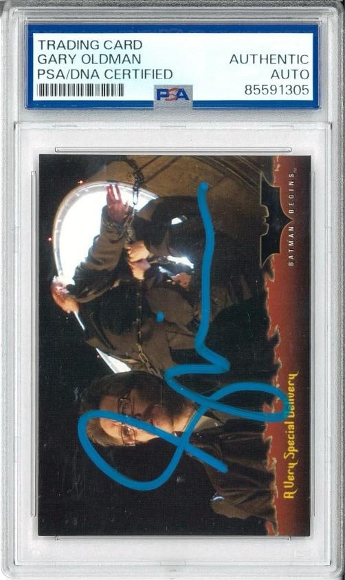 GARY OLDMAN Signed Autograph Slabbed Topps Batman Begins Card PSA DNA: Industry: Movies,Personalize: No,Movie: Batman Begins,Signed by: Christian Bale,Signed: Yes,Autograph Authentication: Professional Sports (PSA/DNA),Original/Reproduction: Original,Country of Origin: