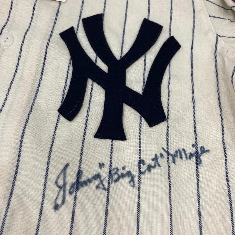 Johnny Mize "Big Cat" Signed 1952 Mitchell & Ness New York Yankees Jersey JSA - 3