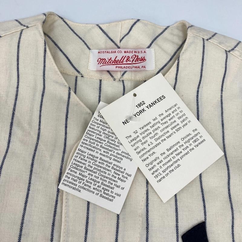 Johnny Mize "Big Cat" Signed 1952 Mitchell & Ness New York Yankees Jersey JSA - 5
