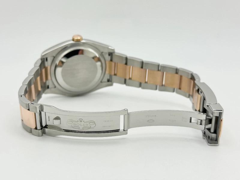 Rolex Datejust 36 116201 36mm Pink Roman Dial 18k Rose Gold Stainless Steel Box - 7