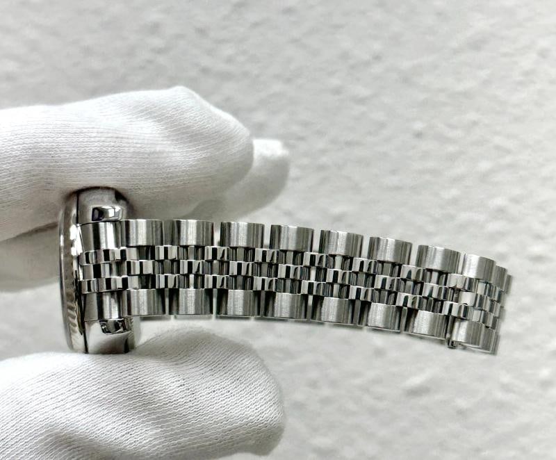 Rolex Ladies Datejust 179174 26mm Silver Diamond Dial 18k Gold Steel Box Tags - 7