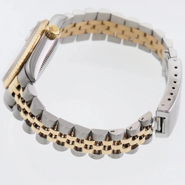 MINT Ladies Rolex 68273 Two Tone 18k Gold Steel 31mm Champagne Diamond Dial - 4