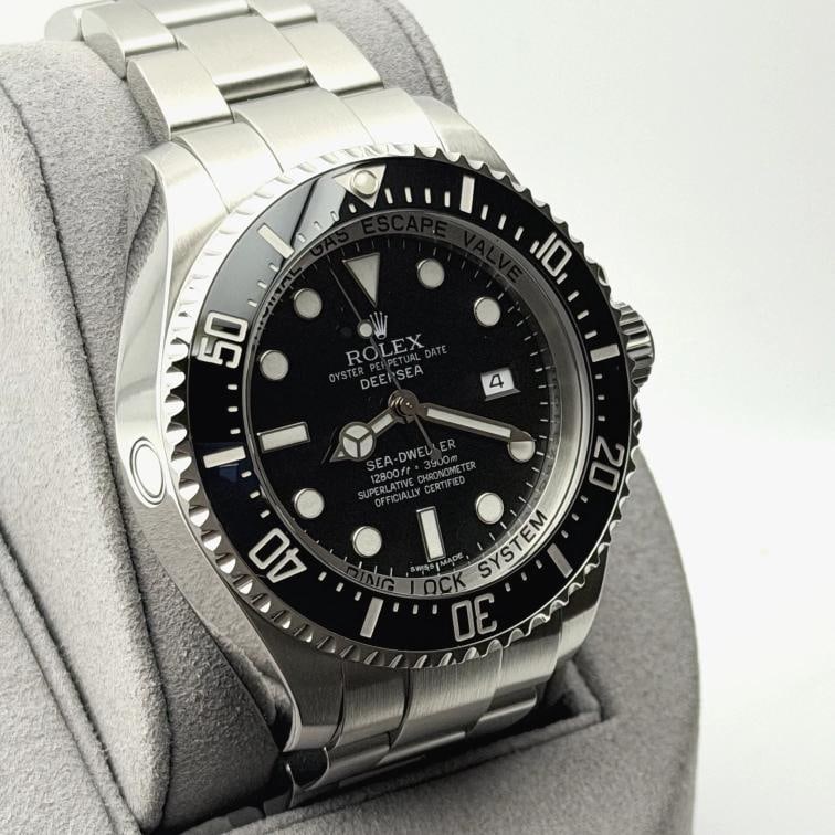 Rolex Sea Dweller Deepsea 116660 44mm Black Ceramic Stainless Steel Box Papers - 11