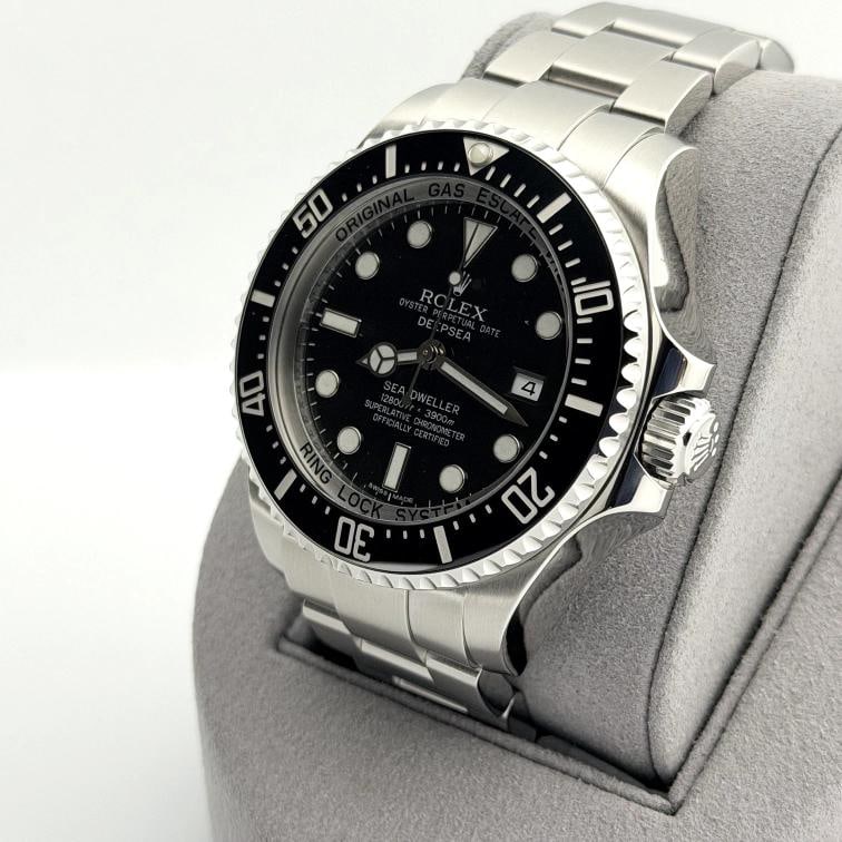 Rolex Sea Dweller Deepsea 116660 44mm Black Ceramic Stainless Steel Box Papers - 3