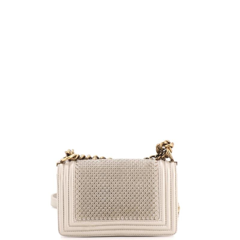 Chanel Boy Flap Bag Scaled Lambskin Small - 3