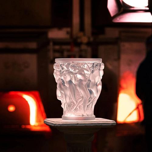 Lalique Bacchantes Small Vase Black Crystal Ref.1068400- - 3
