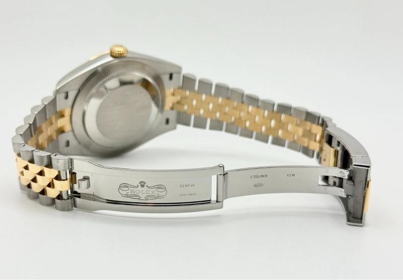 Rolex Datejust 41 126333 41mm Silver Dial 18K Yellow Gold Steel Box Paper - 7