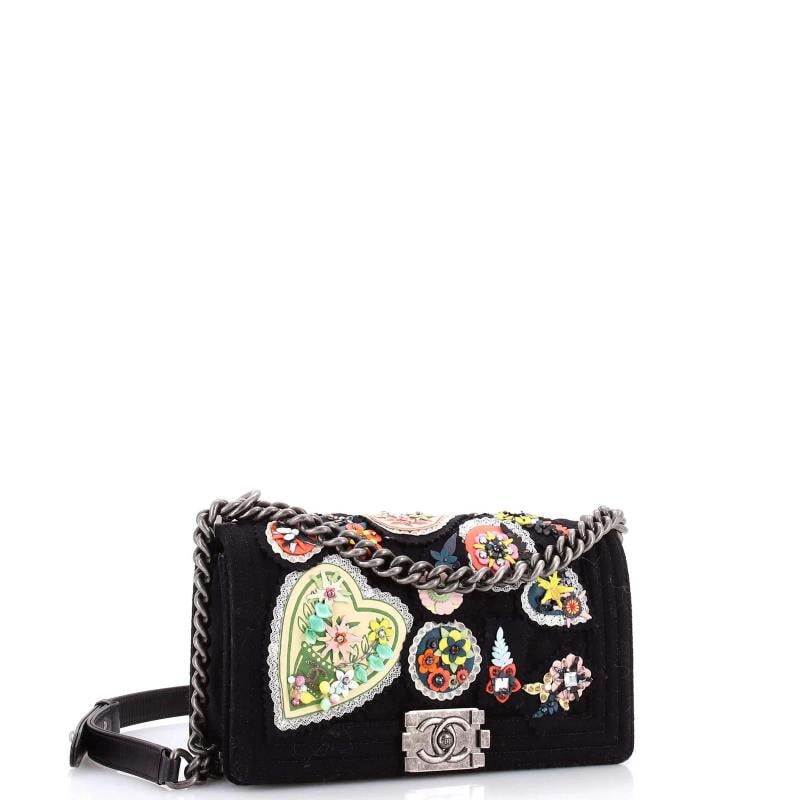 Chanel Paris-Salzburg Metiers d'Art Boy Flap Bag Embellished Quilted Felt Old - 2