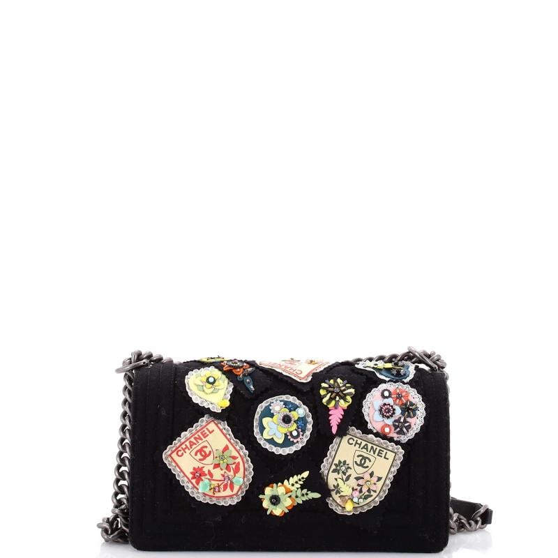 Chanel Paris-Salzburg Metiers d'Art Boy Flap Bag Embellished Quilted Felt Old - 3