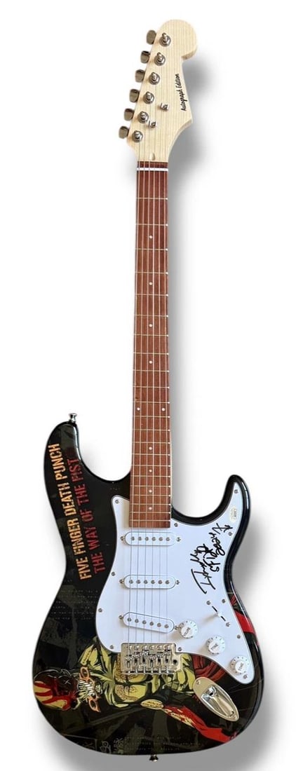 Ivan Moody Signed Guitar Custom Graphics JSA COA Five Finger Death Punch FFPD - 2