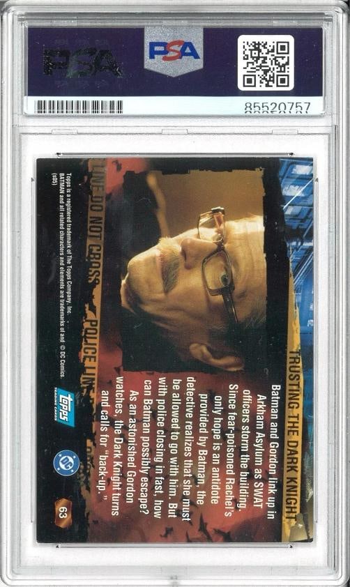GARY OLDMAN Signed Autograph Slabbed Topps Batman Begins Card PSA DNA - 2
